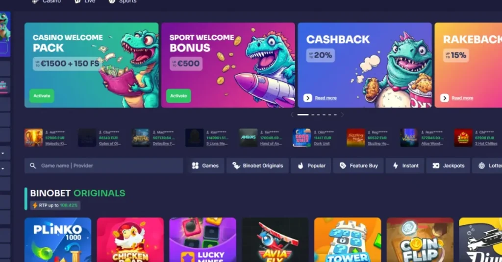 Binobet Casino review