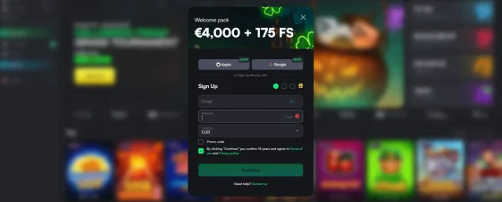 Trueluck registreren